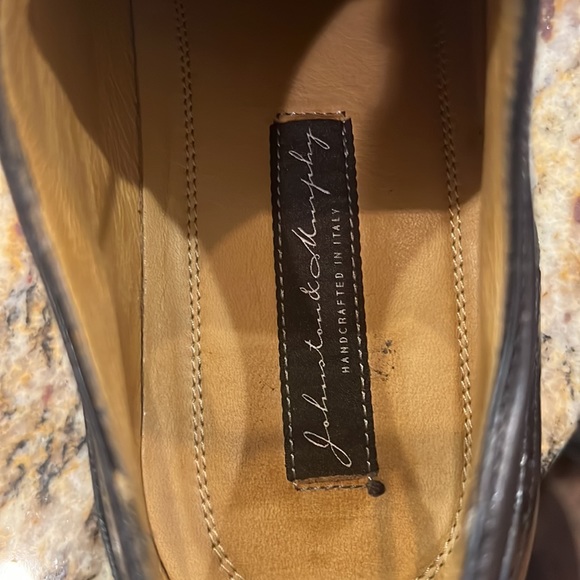 Men’s calfskin leather black wingtip dress shoes: Italian handcrafted - Picture 4 of 4